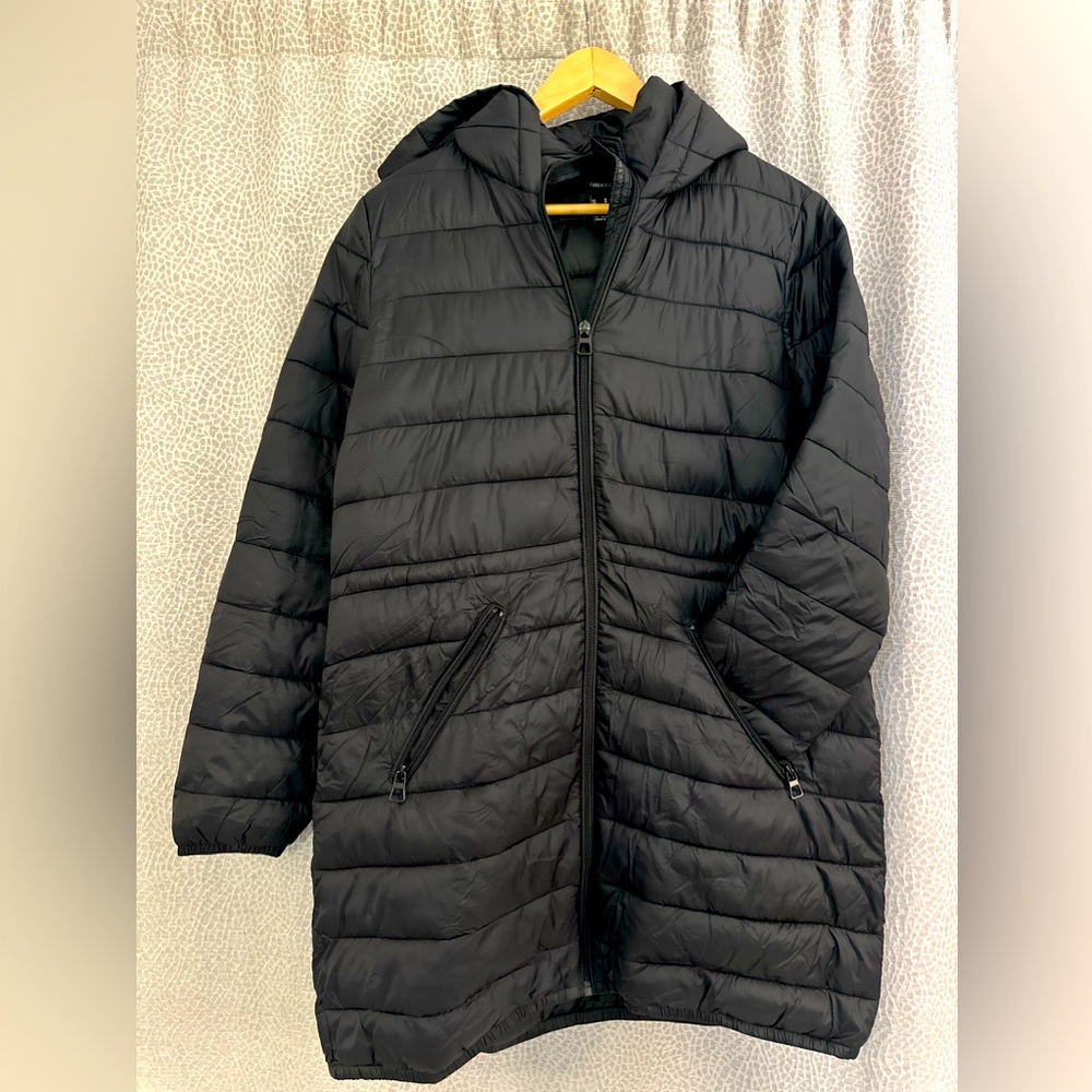 Forever 21 black puffer jacket